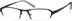 Rectangle Glasses 496721 in Black
