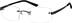 Rimless Glasses 499021 in Black