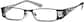 Angle view of Rectangle Glasses 499421 in Black thumbnail