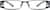 Front view of Rectangle Glasses 499421 in Black thumbnail
