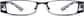 Front view of Rectangle Glasses 499421 in Black thumbnail