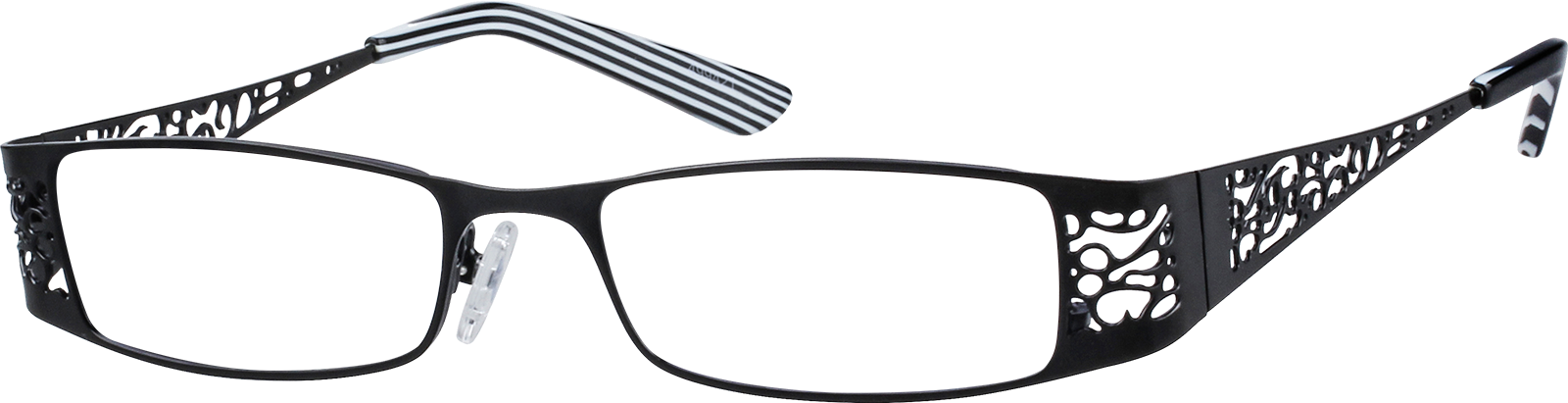 Black Rectangle Glasses #499421 | Zenni Optical