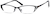 Angle view of Rectangle Glasses 499921 in Black thumbnail