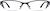 Front view of Rectangle Glasses 499921 in Black thumbnail