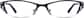 Front view of Rectangle Glasses 499921 in Black thumbnail