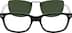 Acetate Full-Rim Frame with Polarized Magnetic Snap-on Sunlens And Spring Hinges 501421 in Black