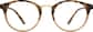 Front view without clip-on of Round Clip-On Set 502625 in Tortoiseshell thumbnail
