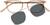 Front view of Square Clip-on Set 502822 in Tawny thumbnail