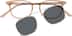 Square Clip-on Set 502822 in Tawny