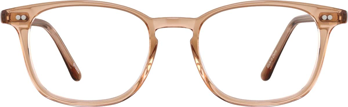 Front view without clip-on of Square Clip-on Set 502822 in Tawny