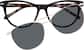 Front view of Cat-Eye Magnetic Snap-On Set 503021 in Black thumbnail