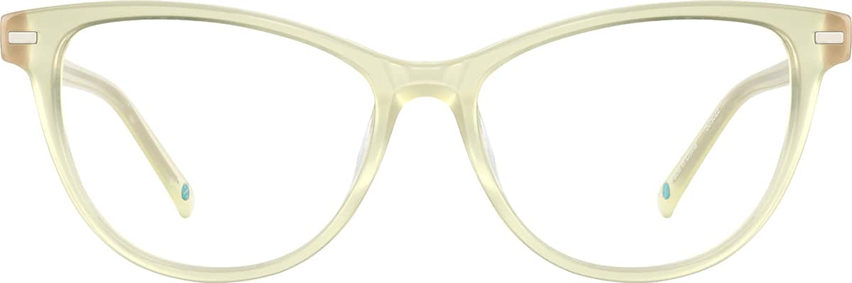 Front view without clip-on of Cat-Eye Magnetic Snap-On Set 503022 in Lemon