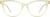 Front view without clip-on of Cat-Eye Magnetic Snap-On Set 503022 in Lemon thumbnail