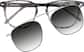 Front view of Moonlight Muse Glasses 503212 in Gray thumbnail