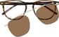 Front view of Moonlight Muse Glasses 503215 in Brown thumbnail