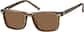 Angle view of Square Magnetic Snap-On Set 503315 in Brown thumbnail