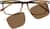 Front view of Rectangle Magnetic Snap-On Set 503315 in Brown thumbnail