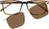 Rectangle Magnetic Snap-On Set 503315 in Brown
