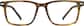 Front view without clip-on of Square Magnetic Snap-On Set 503315 in Brown thumbnail