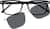 Front view of Rectangle Magnetic Snap-On Set 503321 in Black thumbnail