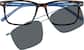 Front view of Square Magnetic Snap-On Set 503325 in Tortoiseshell thumbnail
