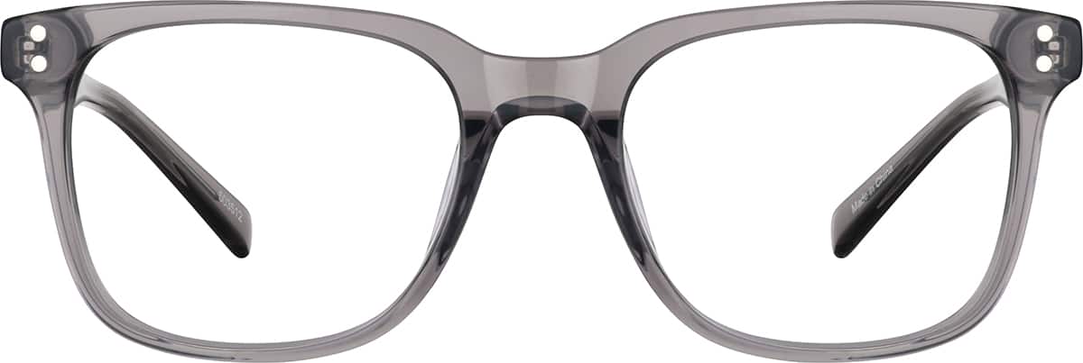 Grey Square Magnetic Snap-On Set #503512 | Zenni Optical