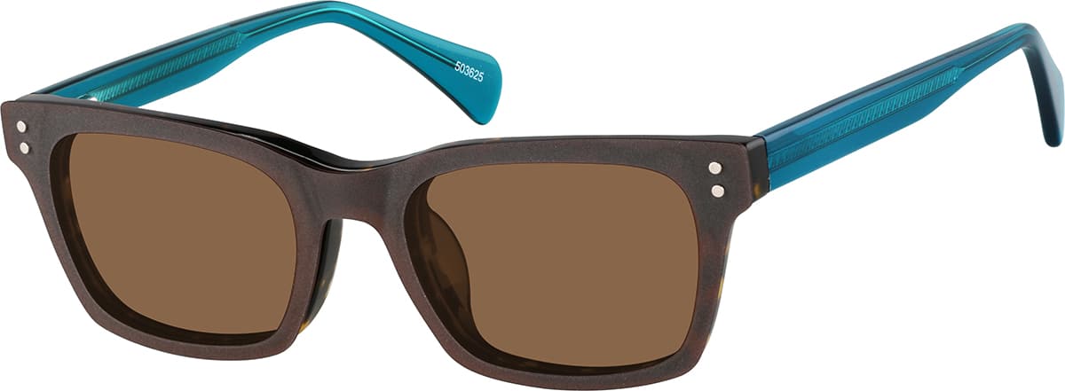 Angle view of Rectangle Magnetic Snap-On Set 503625 in Tortoiseshell