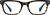 Front view without clip-on of Rectangle Magnetic Snap-On Set 503625 in Tortoiseshell thumbnail