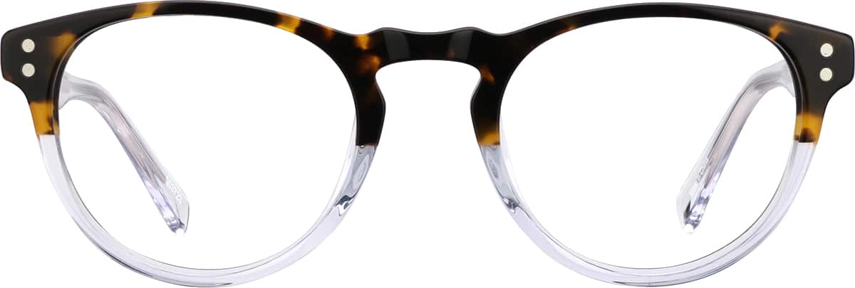 mirapon Tortoiseshell Round Magnetic Snap-On Set #503725 | Zenni Optical