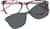 Front view of Rectangle Magnetic Snap-On Set 503819 in Pink thumbnail