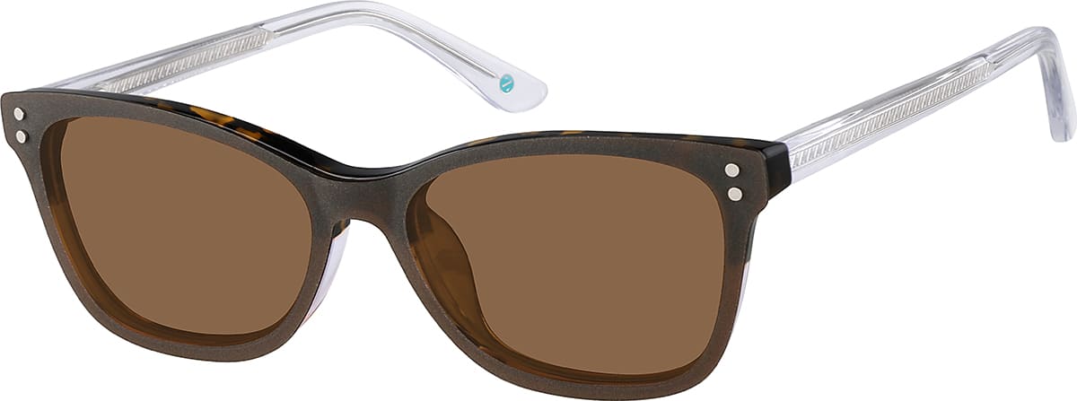 Angle view of Rectangle Magnetic Snap-On Set 503823 in Tortoiseshell