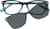Front view of Rectangle Magnetic Snap-On Set 503825 in Tortoiseshell thumbnail
