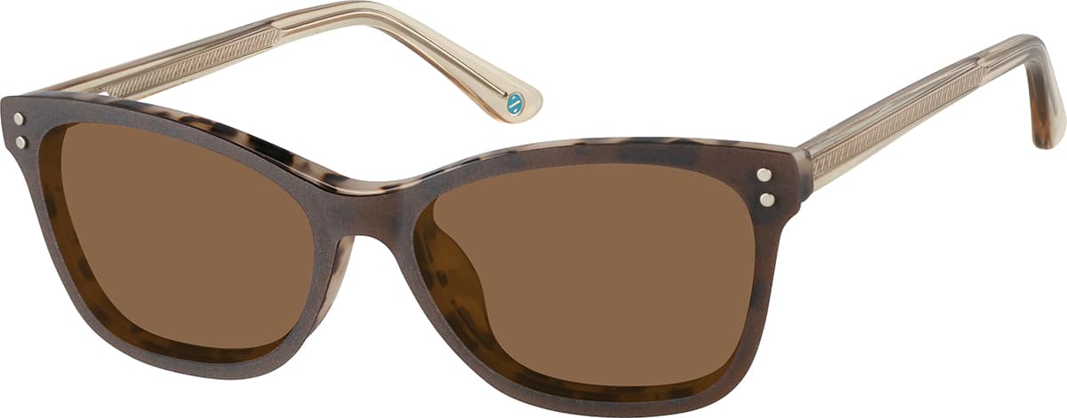 Angle view of Rectangle Magnetic Snap-On Set 503835 in Tortoiseshell