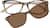 Front view of Rectangle Magnetic Snap-On Set 503835 in Tortoiseshell thumbnail