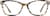 Front view without clip-on of Rectangle Magnetic Snap-On Set 503835 in Tortoiseshell thumbnail