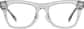 Front view without clip-on of Lentes de Sol cuadrados con clip 504012 in Gris transparente thumbnail