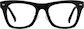 Front view without clip-on of Square Clip-on Sunglasses 504021 in Black and Gray thumbnail