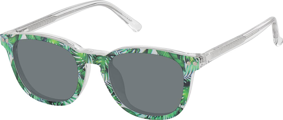 Clear Polarized Magnetic Clip On Square Glasses #504323 | Zenni