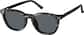 Angle view of Polarized Magnetic Clip On Square Glasses 504421 in Black thumbnail
