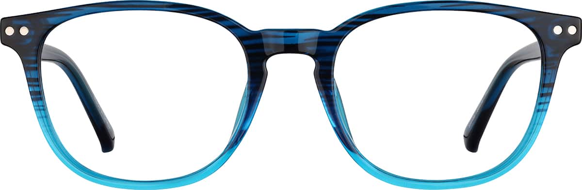 Blue Polarized Magnetic Clip On Square Glasses #504436 | Zenni Optical