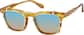 Angle view of Vintage Square Clip On Glasses 504539 in Blonde Tortoise thumbnail