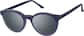 Angle view of Round Magnetic Clip-On Sunglasses 504716 in Navy thumbnail