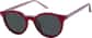 Angle view of Lunettes de soleil rondes magnétiques Clip solaire 504717 in Pourpre thumbnail