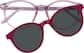 Front view of Lunettes de soleil rondes magnétiques Clip solaire 504717 in Pourpre thumbnail