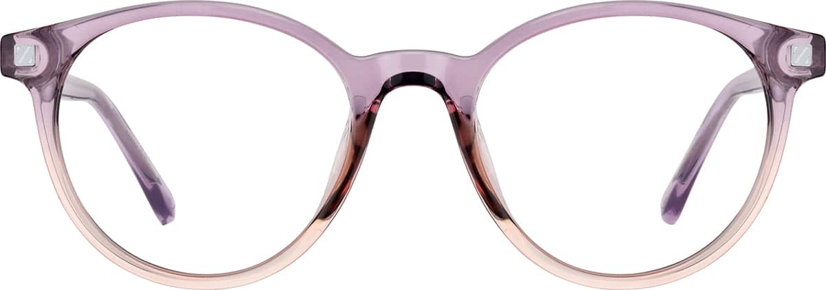 sunnydayjp58！ Purple Round Magnetic Clip-On Sunglasses #504717 | Zenni Optical