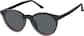 Angle view of Round Magnetic Clip-On Sunglasses 504721 in Black  thumbnail