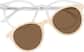 Front view of Lunettes de soleil rondes magnétiques Clip solaire 504723 in Transparente thumbnail