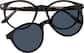 Front view of Lunettes de soleil rondes magnétiques Clip solaire 504725 in Carapace de tortue thumbnail