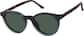 Angle view of Round Magnetic Clip-On Sunglasses 504734 in Green/Tortoiseshell  thumbnail