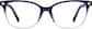 Front view without clip-on of Cat-Eye Magnetic Clip-On Sunglasses 504916 in Navy thumbnail